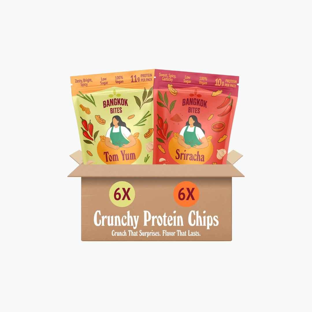 Bangkok Bites Protein Chips, Variety Pack
